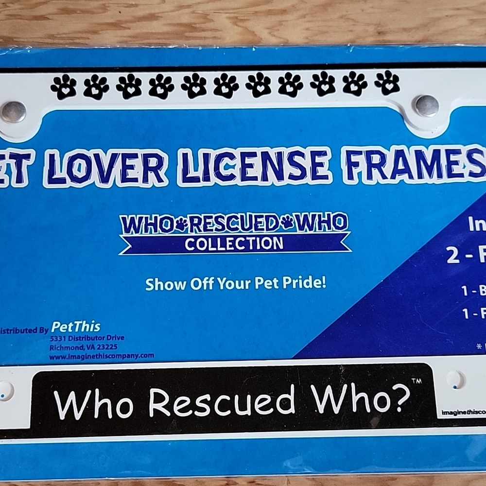 License frame for car